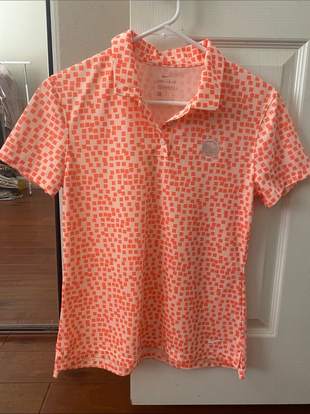 Polo-style short sleeve top